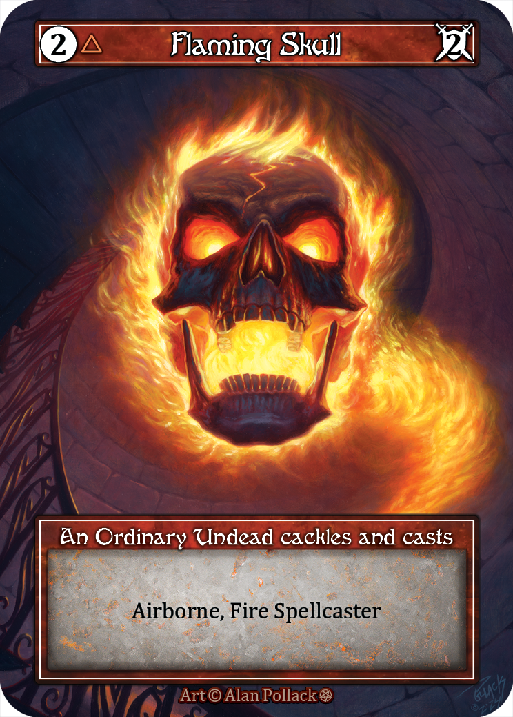 Flaming Skull